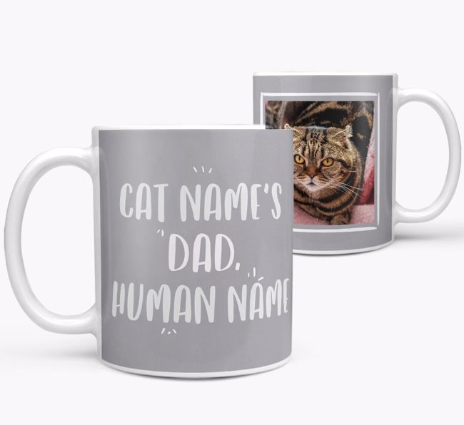 'Cat's Dad' - Personalized {breedCommonName} Mug